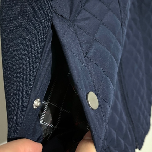 Kim Rogers Lined Lightweight Puffer Quilted Full Zip Vest Navy Blue - Picture 6 of 11